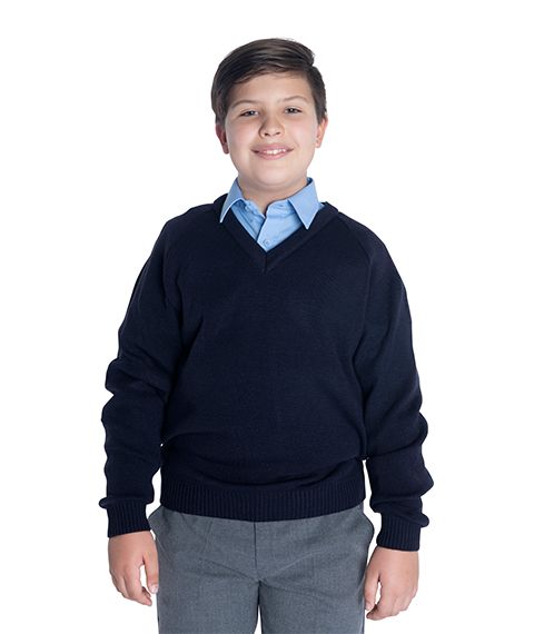 KNITTED V NECK JUMPERS