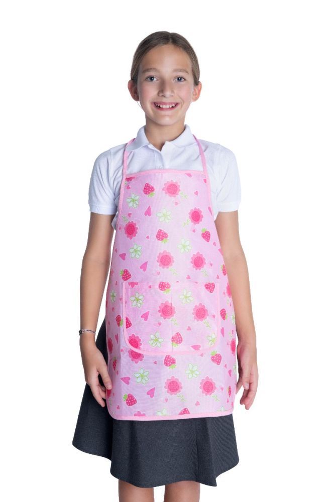 ECO FRIENDLY PINK PAINT APRON