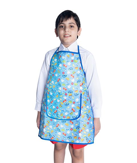 ECO FRIENDLY BLUE PAINT APRON